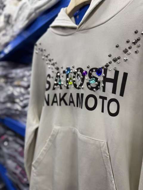 Satoshi Rhinestone Necklace Hoodie