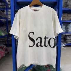 Satoshi Big Letters Shirt White