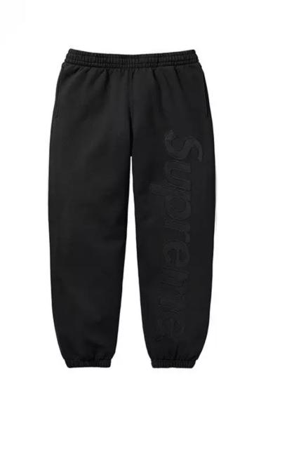 SUPREM* SATIN APPLIQUÉ APPLIQUE HOODED SWEATSHIRT HOODIE