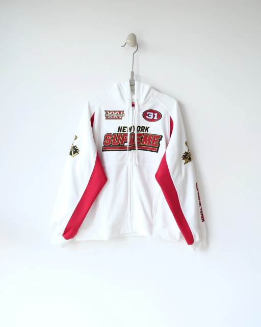 Sup Fw25 Week16 Football Zip Up Hooded Sweatshirt 3 Colors