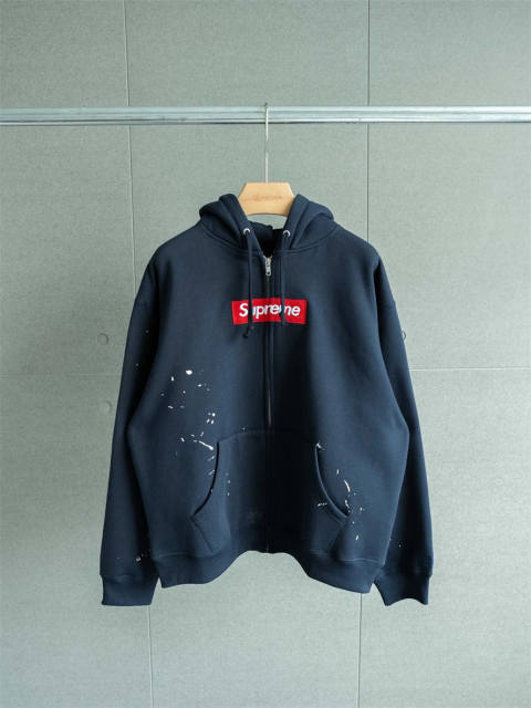 1:1 Top Quality Sup MM6 Maison Margiela Box Logo Zip Up Hoodie 3 Colors
