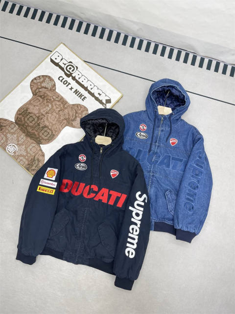 Sup x Ducati ss24 week16 Hooded Racing Puffer Jacket 2 Colors