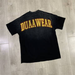 DUAA Vintage Basketball Graphic Rhinestone Washed Cotton T-Shirt