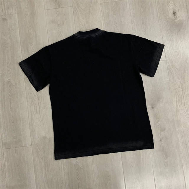 DUAA City Sunset Letter Graphic Vintage Streetwear T-Shirt