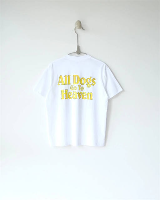 Sup All Dogs Go To Heaven Tee Black White