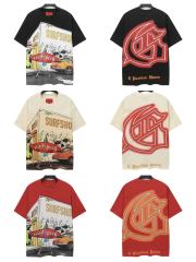28416773 Corner surfboard Print Washed Version Tee 3 colors