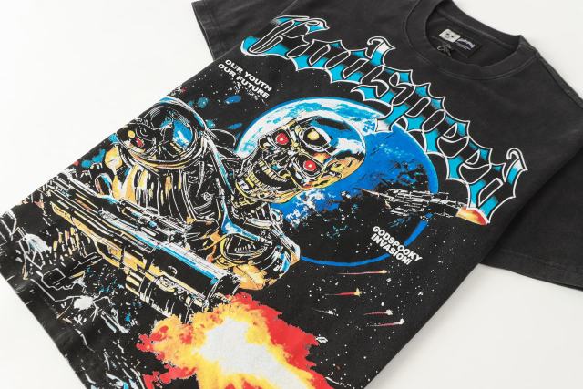 Metal skull firing print Washed Version Tee 2 colors 28694010