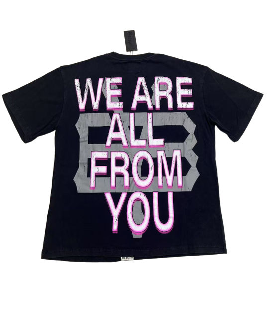 28429035 Convenience Store Skull Print Washed Version Tee 2 colors