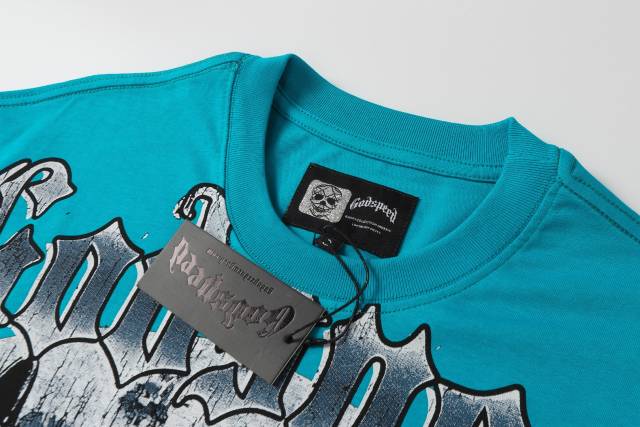Double Doberman Pinscher Full Moon Lake Blue Distressed Short-Sleeve T-Shirt 29053396
