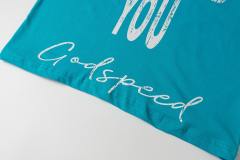 Double Doberman Pinscher Full Moon Lake Blue Distressed Short-Sleeve T-Shirt 29053396