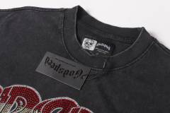 Bulldog New York City Black and Green Distressed Short-Sleeve T-Shirt 29052378