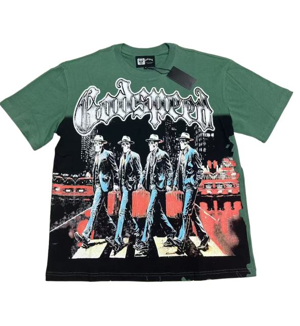 28416768 Skeleton street scene Print Washed Version Tee 2 colors