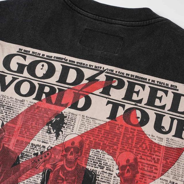 Undead Rock Tour Newspaper Print Washed Tee 2 colors 29098147