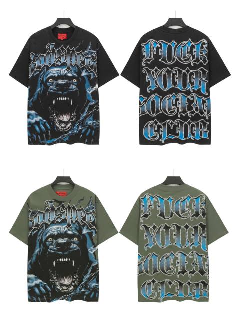 28474641 Bully Dog print Washed Version Tee 2 colors