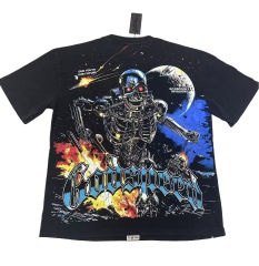 Metal skull firing print Washed Version Tee 2 colors 28694010