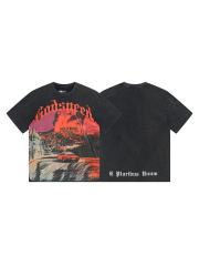 Hollywood sports car black vintage short-sleeved T-shirt 29046928