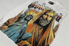 Statue of Liberty Print Washed Version Long Sleeve T-Shirt 2 colors 28691922