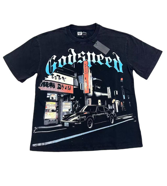 Japanese Street Skull Print Washed Version Tee 2 colors 28498717