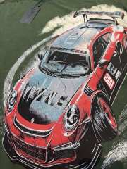 Red and black drift sports car washed T-shirt 2 colors 29038208