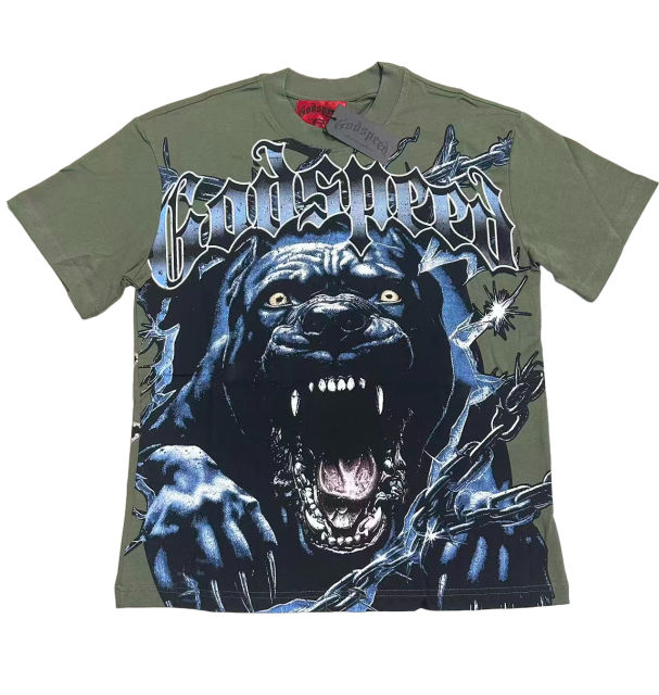 28474641 Bully Dog print Washed Version Tee 2 colors