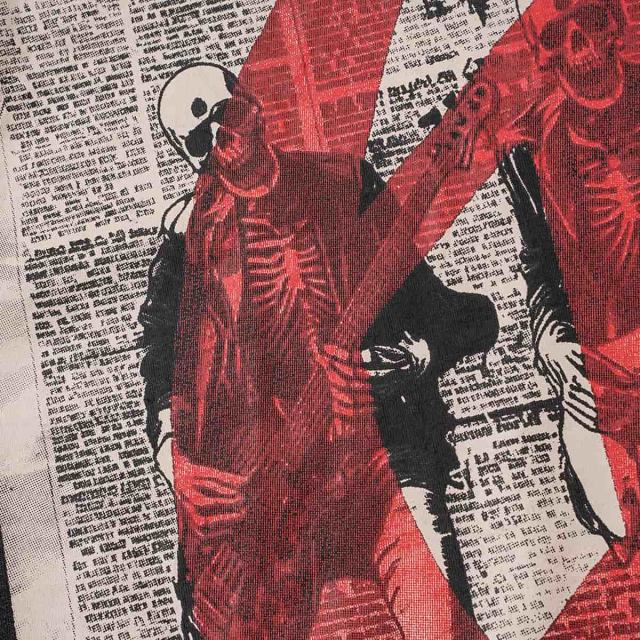 Undead Rock Tour Newspaper Print Washed Tee 2 colors 29098147