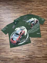 Red and black drift sports car washed T-shirt 2 colors 29038208