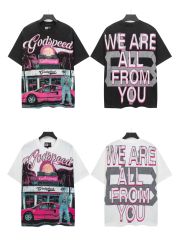 28429035 Convenience Store Skull Print Washed Version Tee 2 colors