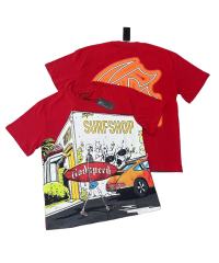 28416773 Corner surfboard Print Washed Version Tee 3 colors