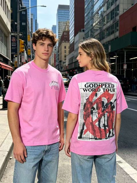 Undead Rock Tour Newspaper Print Washed Tee 2 colors 29098147