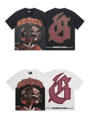 28357132 Skull Athlete Print Washed Version Tee 2 colors