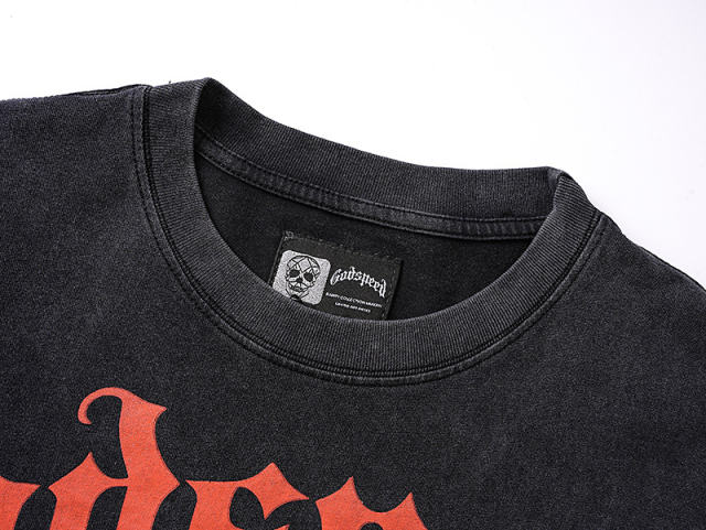 Hollywood sports car black vintage short-sleeved T-shirt 29046928