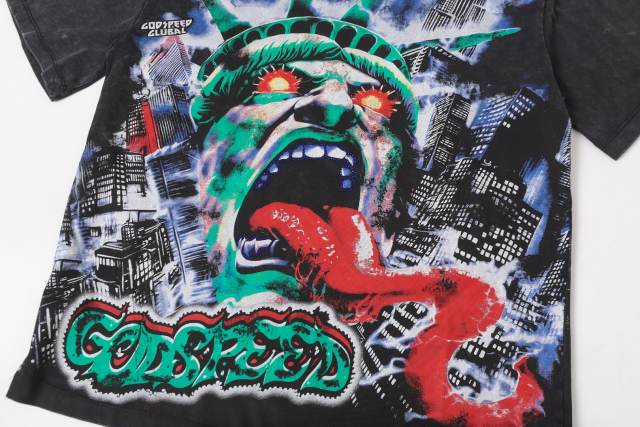 Raging Mutation: Statue of Liberty Black Vintage Short-Sleeve T-Shirt  29051374