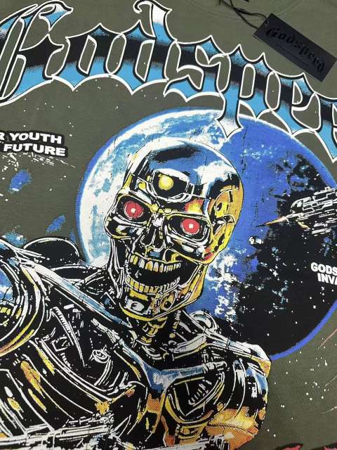 Metal skull firing print Washed Version Tee 2 colors 28694010