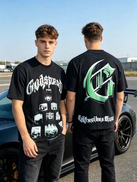 Monitor Matrix Pyramid Print Washed Tee 29098138