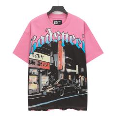 Japanese Street Skull Print Washed Version Tee 2 colors 28498717