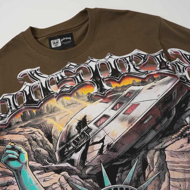 Statue of Liberty UFO Ruins Print Washed Tee 2 colors 29098151