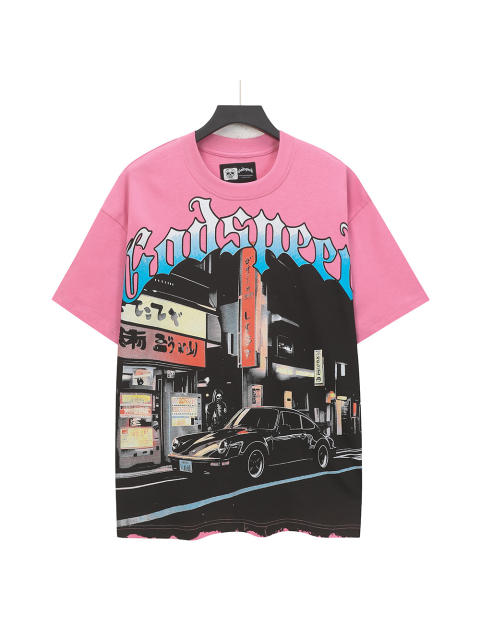 Japanese Street Skull Print Washed Version Tee 2 colors 28498717
