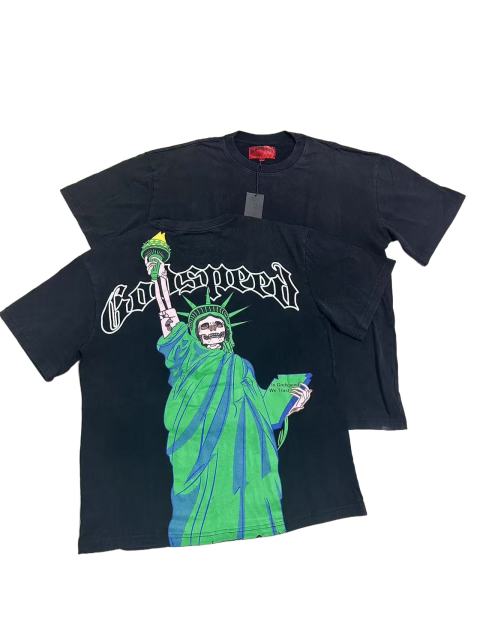 28416772 Skeleton god statue Print Washed Version Tee 2 colors