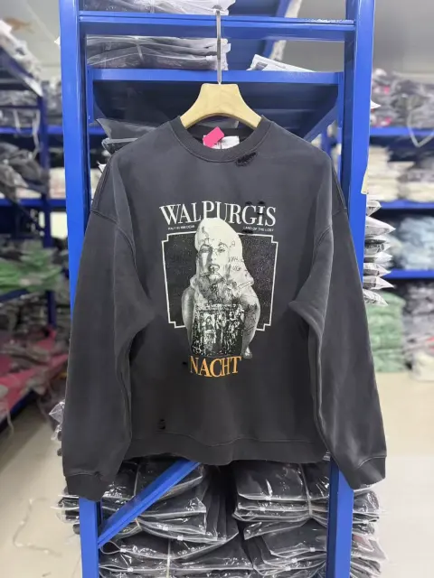 Paly Hollywood Washed Distressed Crewneck