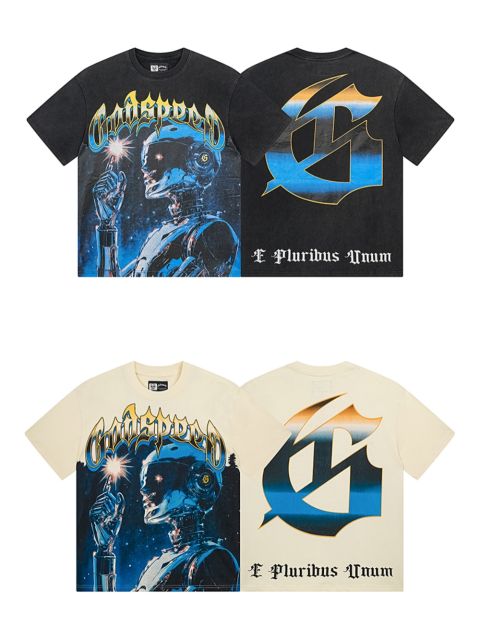 28294911 Robot Rays Printed Washed Version Tee 2 colors