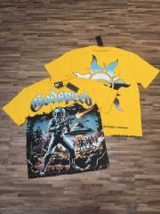 Yellow space-themed printed T-shirt 29033405
