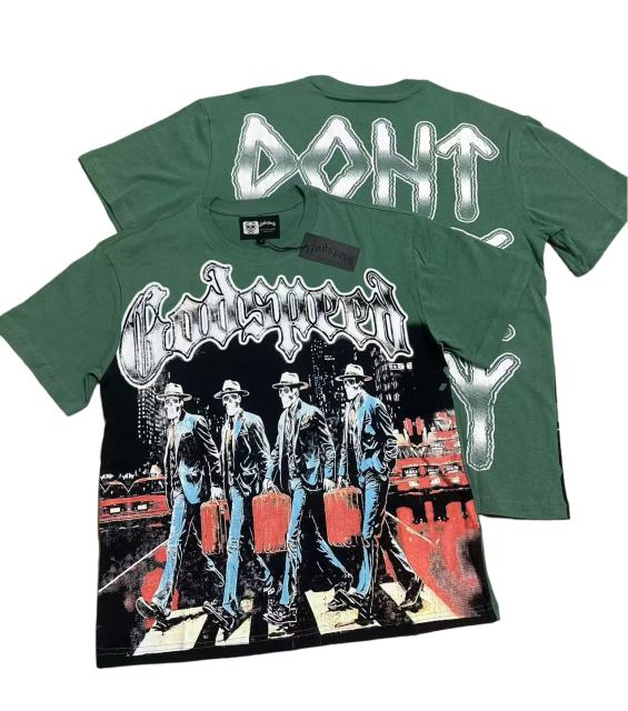 28416768 Skeleton street scene Print Washed Version Tee 2 colors