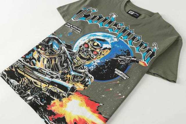Metal skull firing print Washed Version Tee 2 colors 28694010