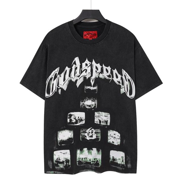 Monitor Matrix Pyramid Print Washed Tee 29098138