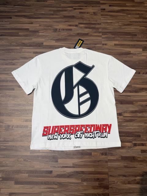 Modified car parts G logo white short-sleeved T-shirt 29047408