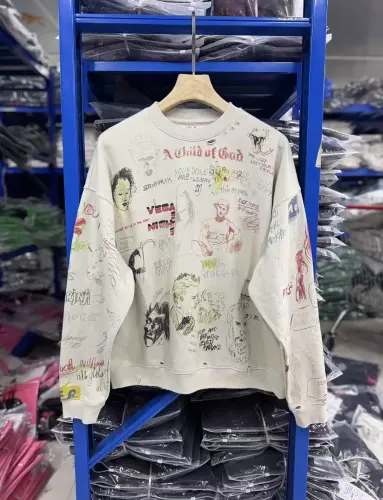 Paly Hollywood Graffiti Sketch Crewneck