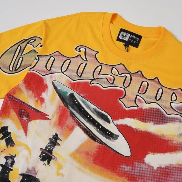 Retro Era Alien Invasion Print Washed Tee 29098136