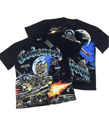 Metal skull firing print Washed Version Tee 2 colors 28694010