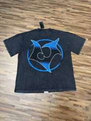 Cyber mechanical female robot planet black vintage short-sleeved T-shirt 29052448