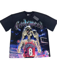 Basketball Skeleton Athlete Trophy Print Washed Version Tee 2 colors 28494360